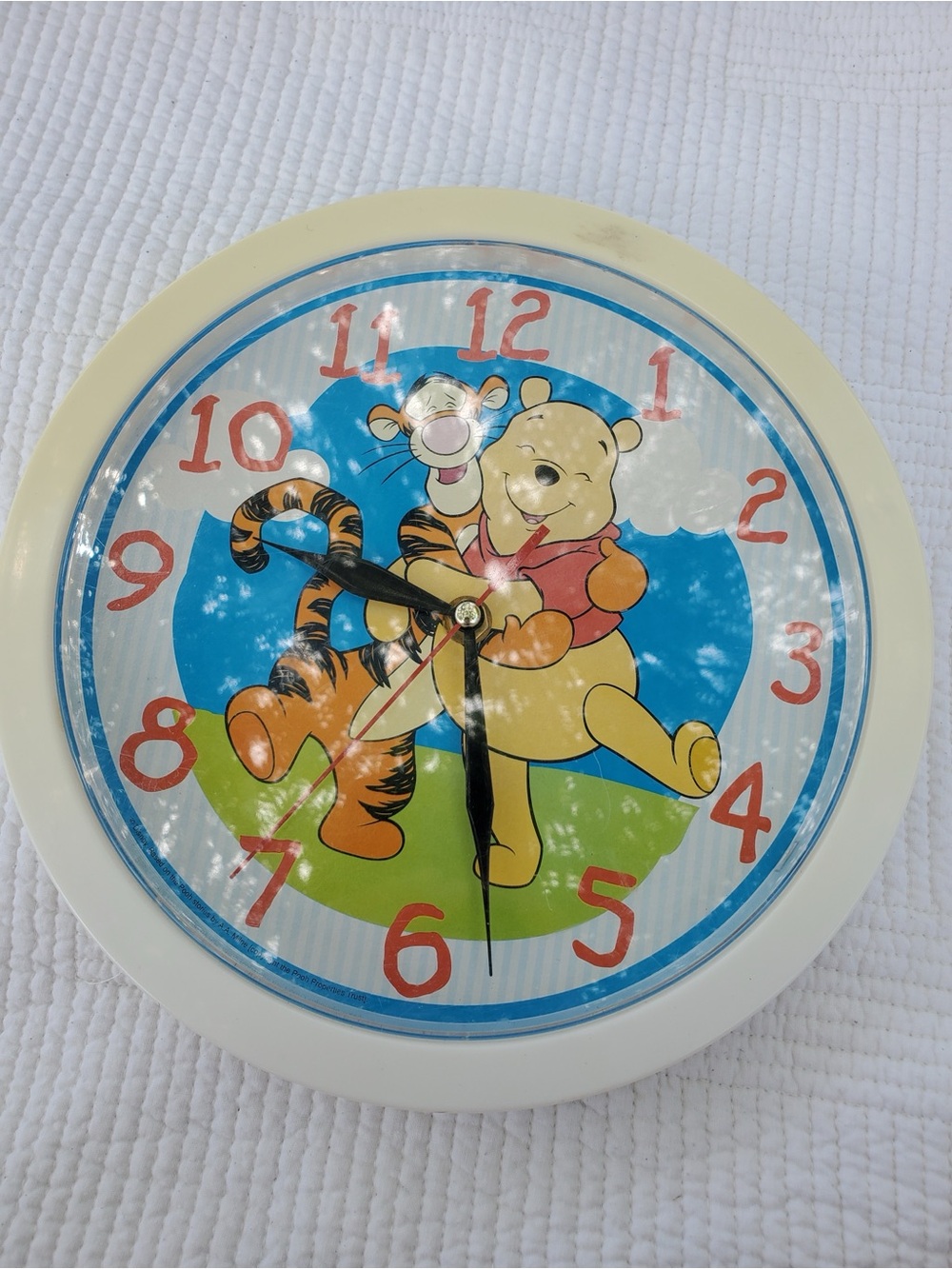 Disney Winnie the Pooh & Tigger Wall Clock - Yellow